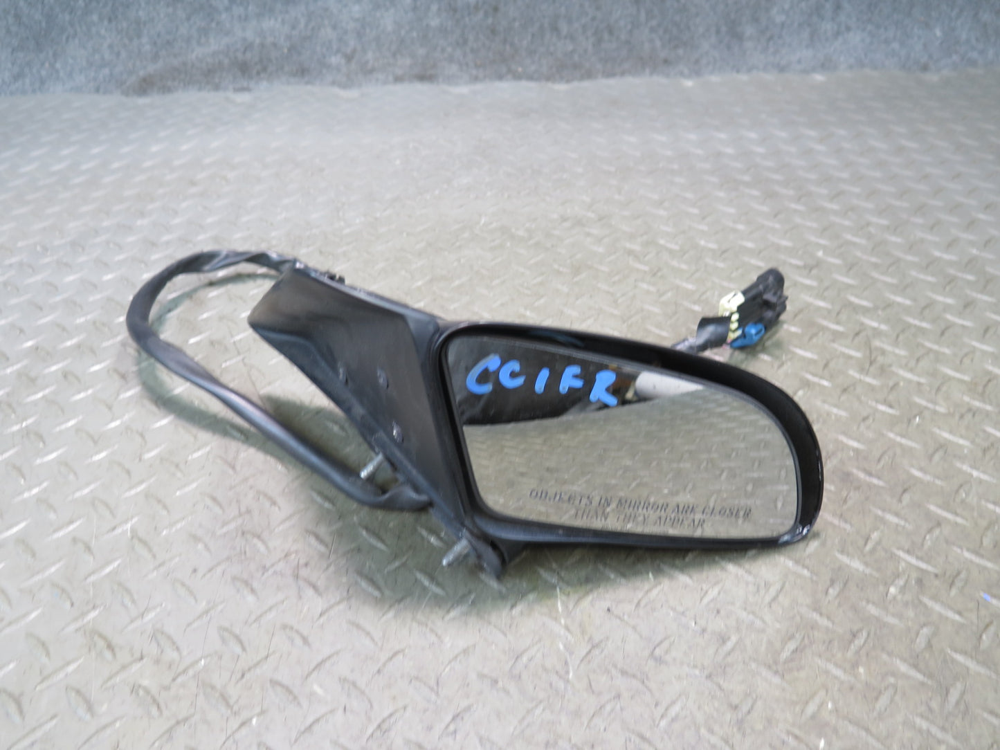 88-96 Chevrolet Corvette C4 Right Exterior Heated Side View Mirror Black OEM