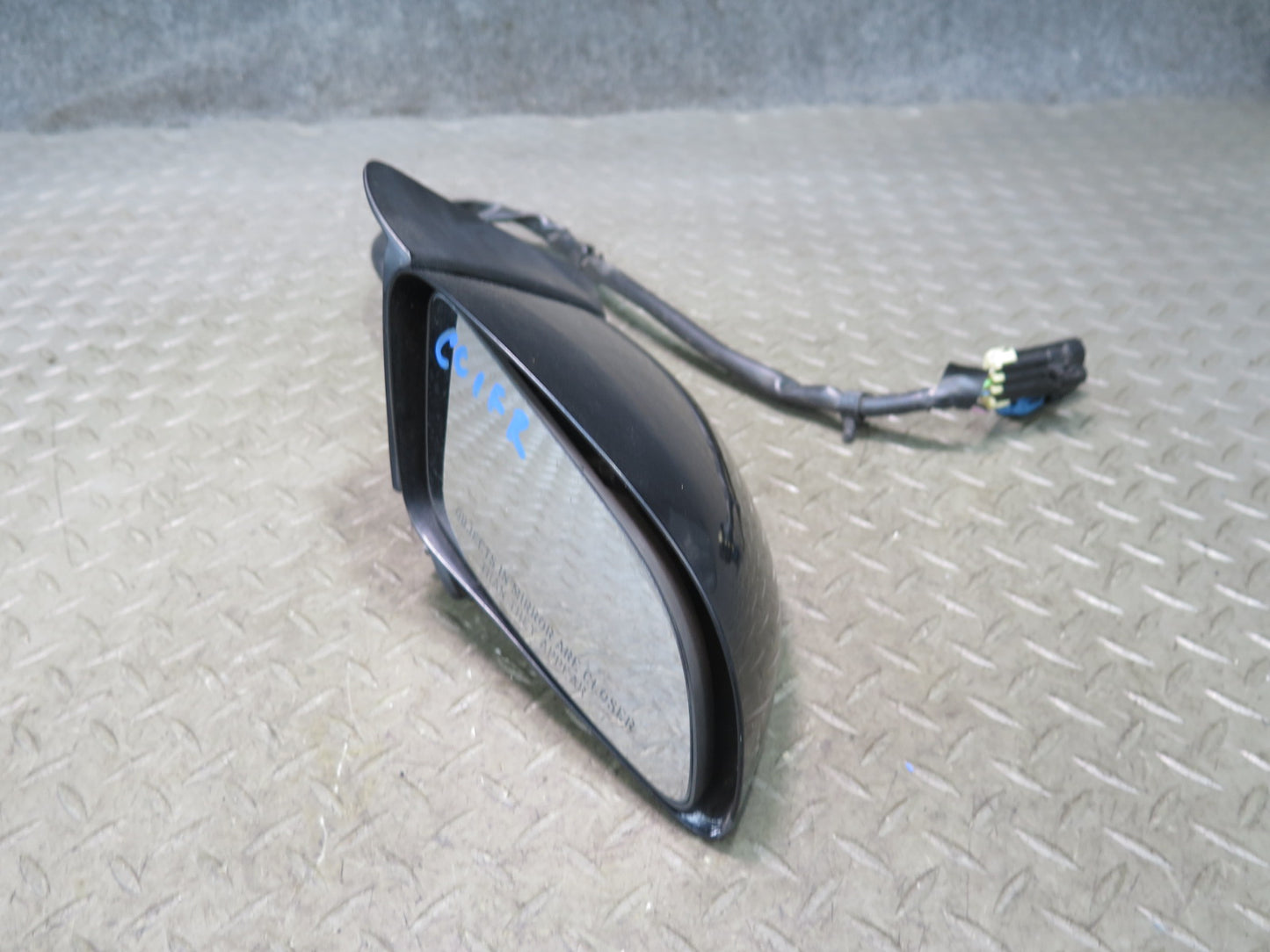 88-96 Chevrolet Corvette C4 Right Exterior Heated Side View Mirror Black OEM