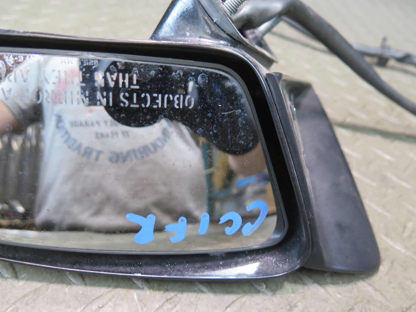 88-96 Chevrolet Corvette C4 Right Exterior Heated Side View Mirror Black OEM