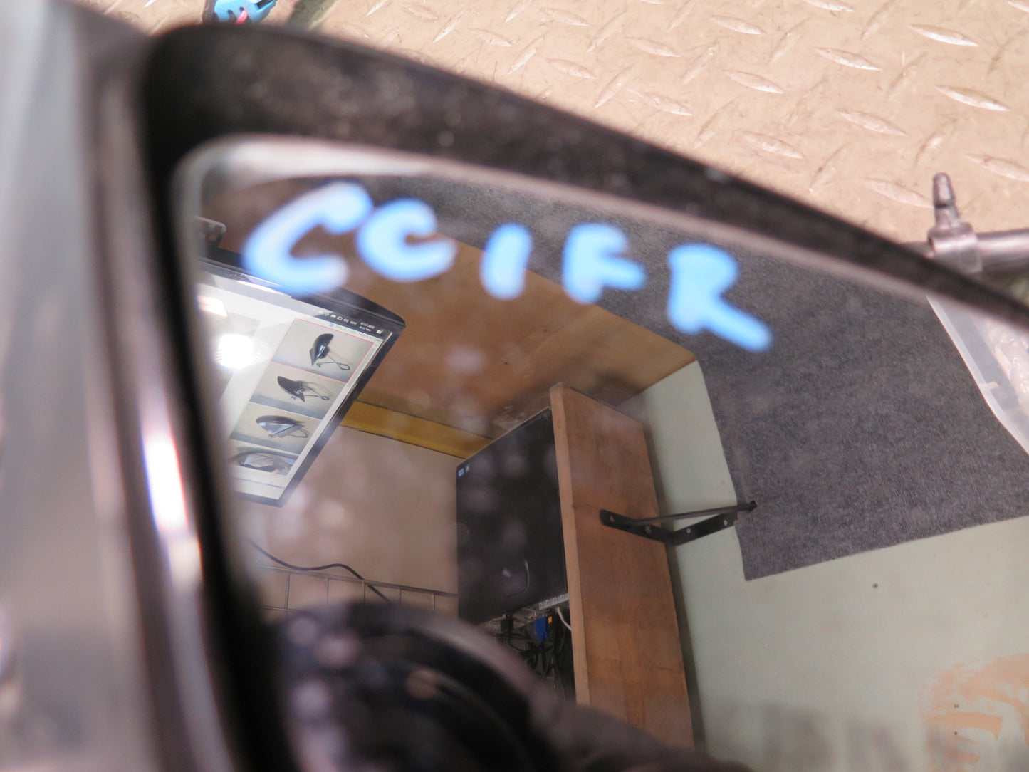 88-96 Chevrolet Corvette C4 Right Exterior Heated Side View Mirror Black OEM