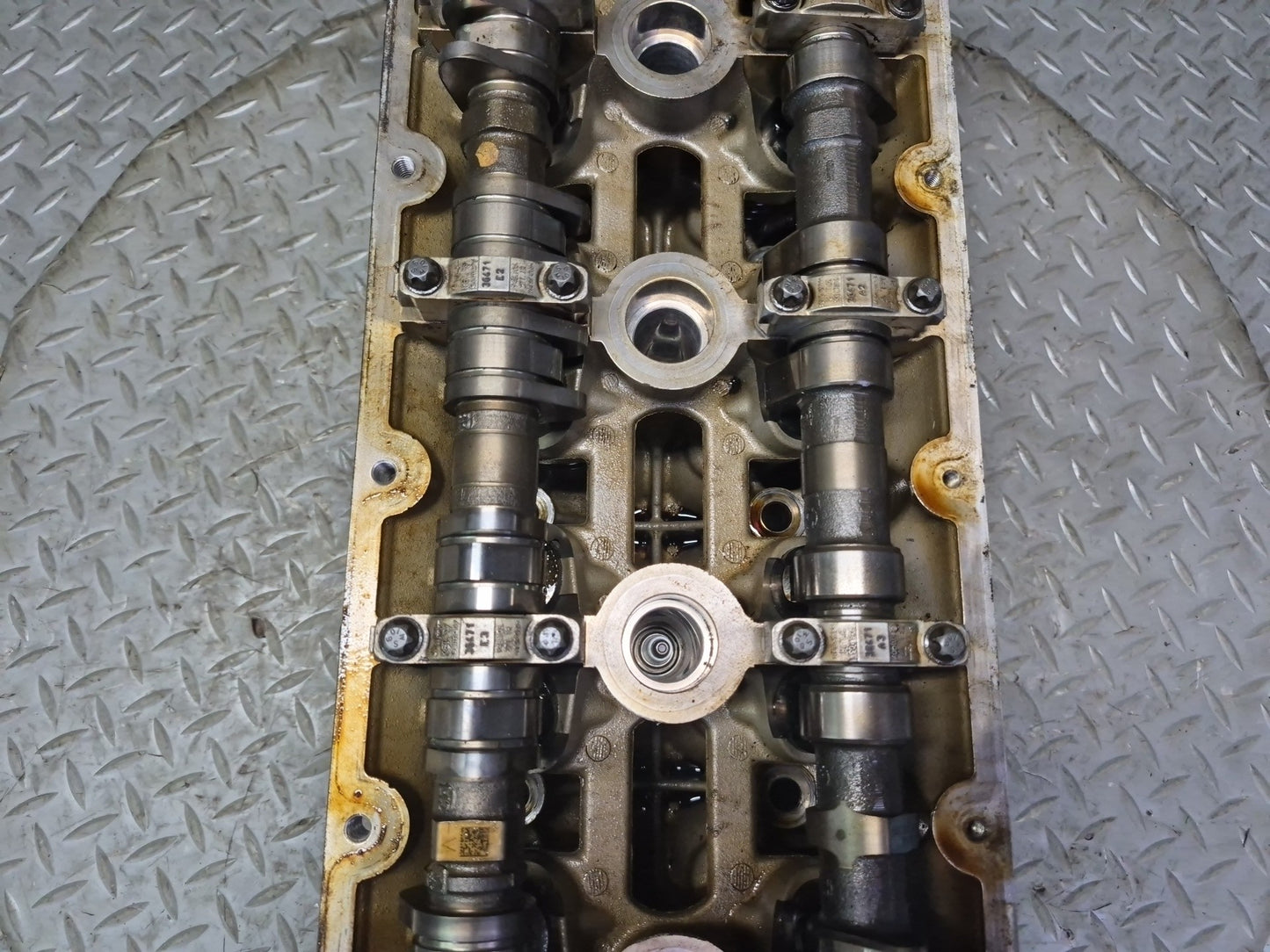 13-14 Porsche Cayenne 958 GTS 4.8L M48.02 Engine Right Cylinder Head w Camshafts