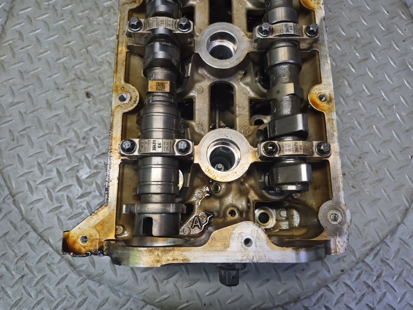 13-14 Porsche Cayenne 958 GTS 4.8L M48.02 Engine Right Cylinder Head w Camshafts