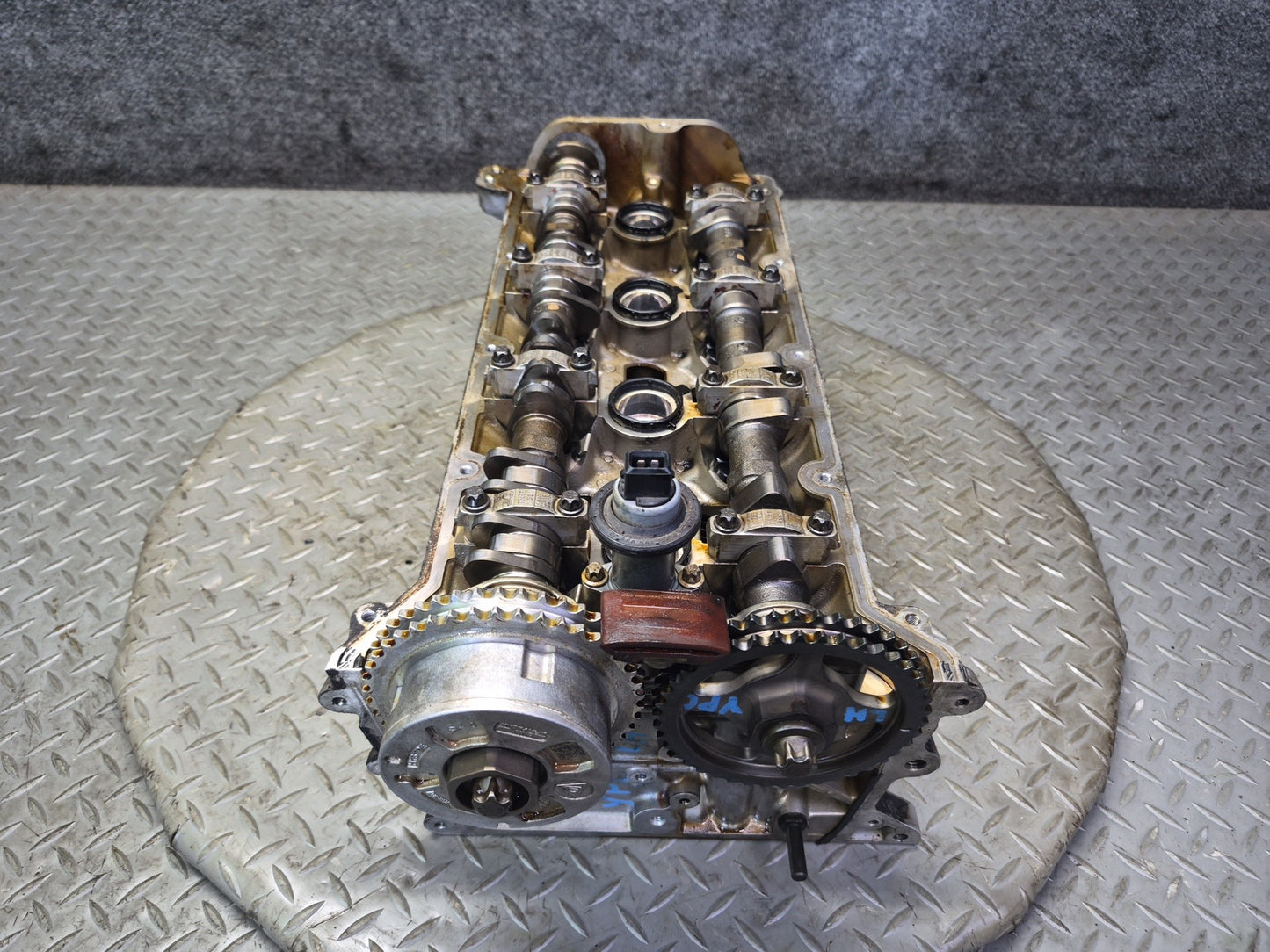 13-14 Porsche Cayenne 958 GTS 4.8L M48.02 Engine Left Cylinder Head w Camshafts