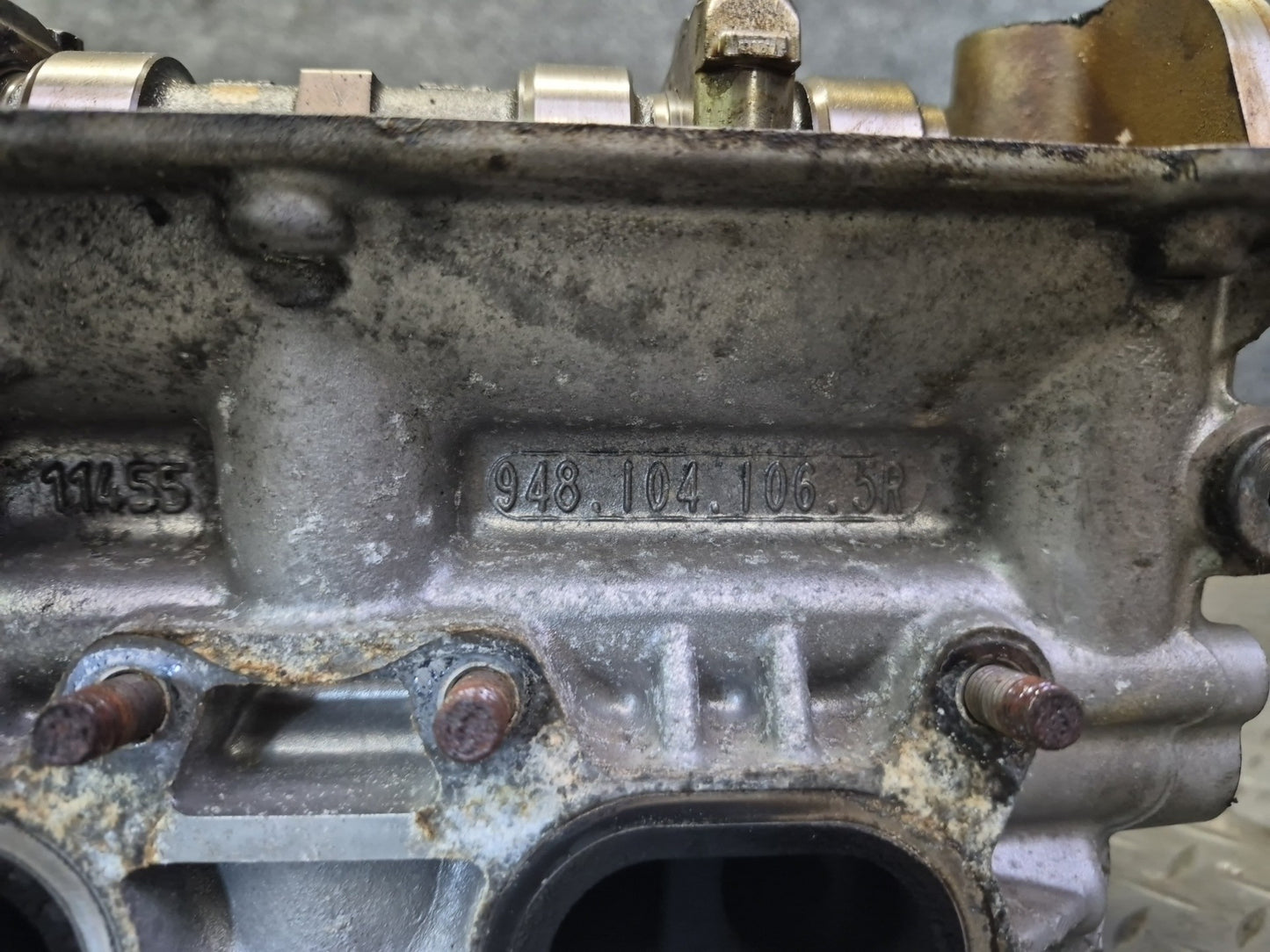 13-14 Porsche Cayenne 958 GTS 4.8L M48.02 Engine Left Cylinder Head w Camshafts