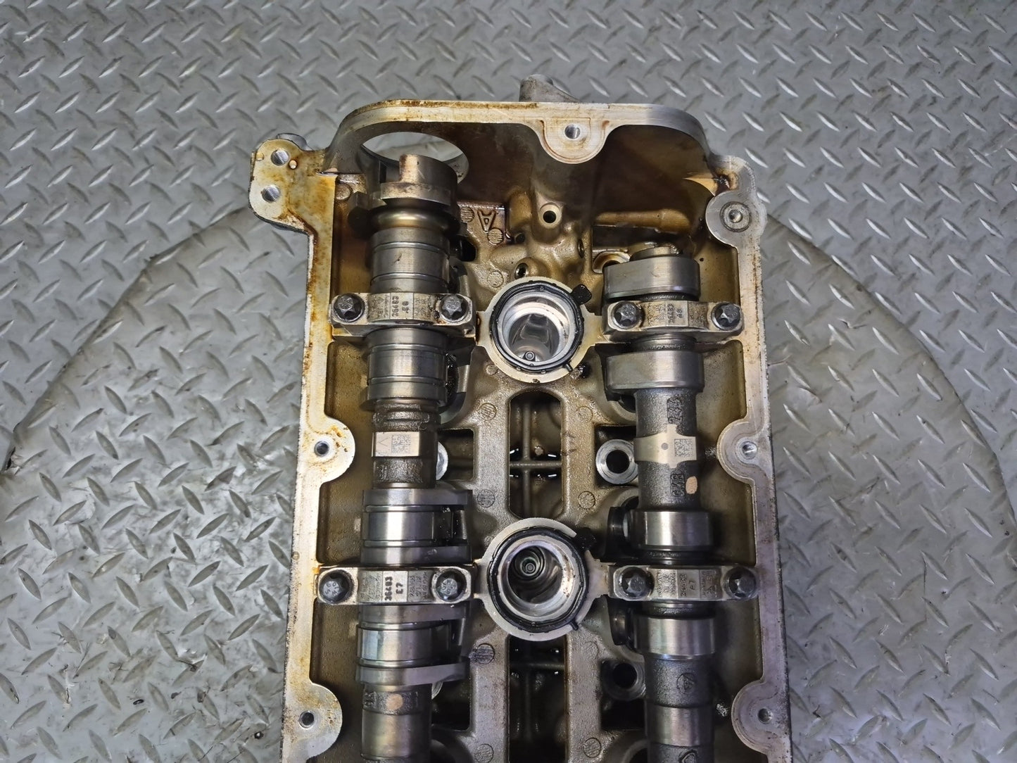 13-14 Porsche Cayenne 958 GTS 4.8L M48.02 Engine Left Cylinder Head w Camshafts