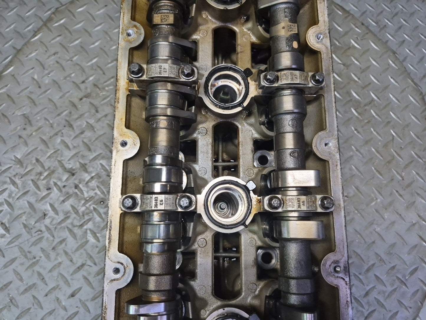 13-14 Porsche Cayenne 958 GTS 4.8L M48.02 Engine Left Cylinder Head w Camshafts
