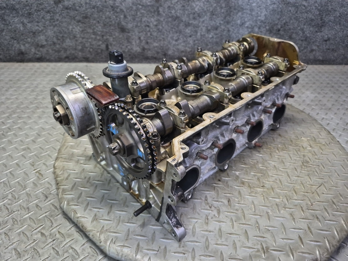 13-14 Porsche Cayenne 958 GTS 4.8L M48.02 Engine Left Cylinder Head w Camshafts