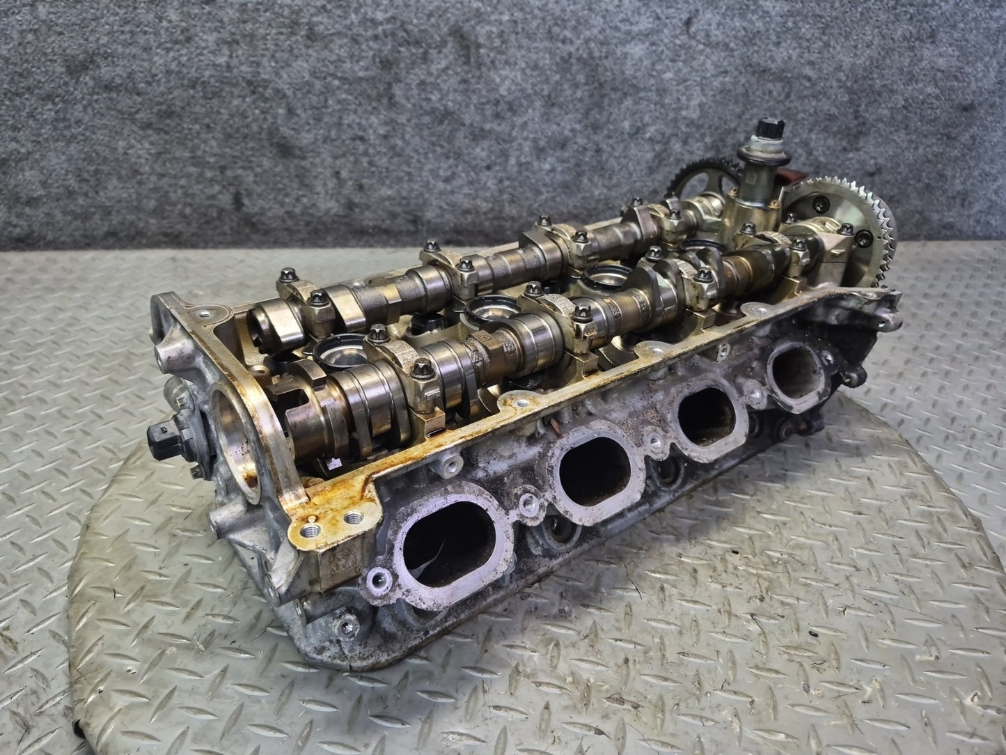 13-14 Porsche Cayenne 958 GTS 4.8L M48.02 Engine Left Cylinder Head w Camshafts