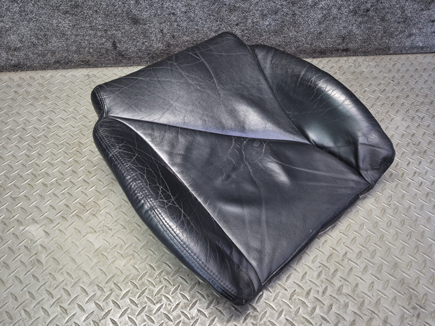 94-96 Chevrolet Corvette C4 Front Left Seat Lower Leather Cushion Black OEM