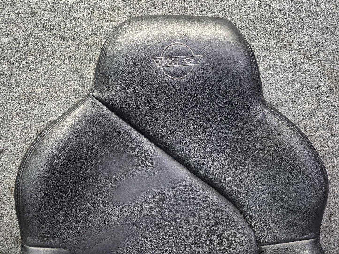 94-96 Chevrolet Corvette C4 Front Right Sport Seat Upper Leather Cushion OEM