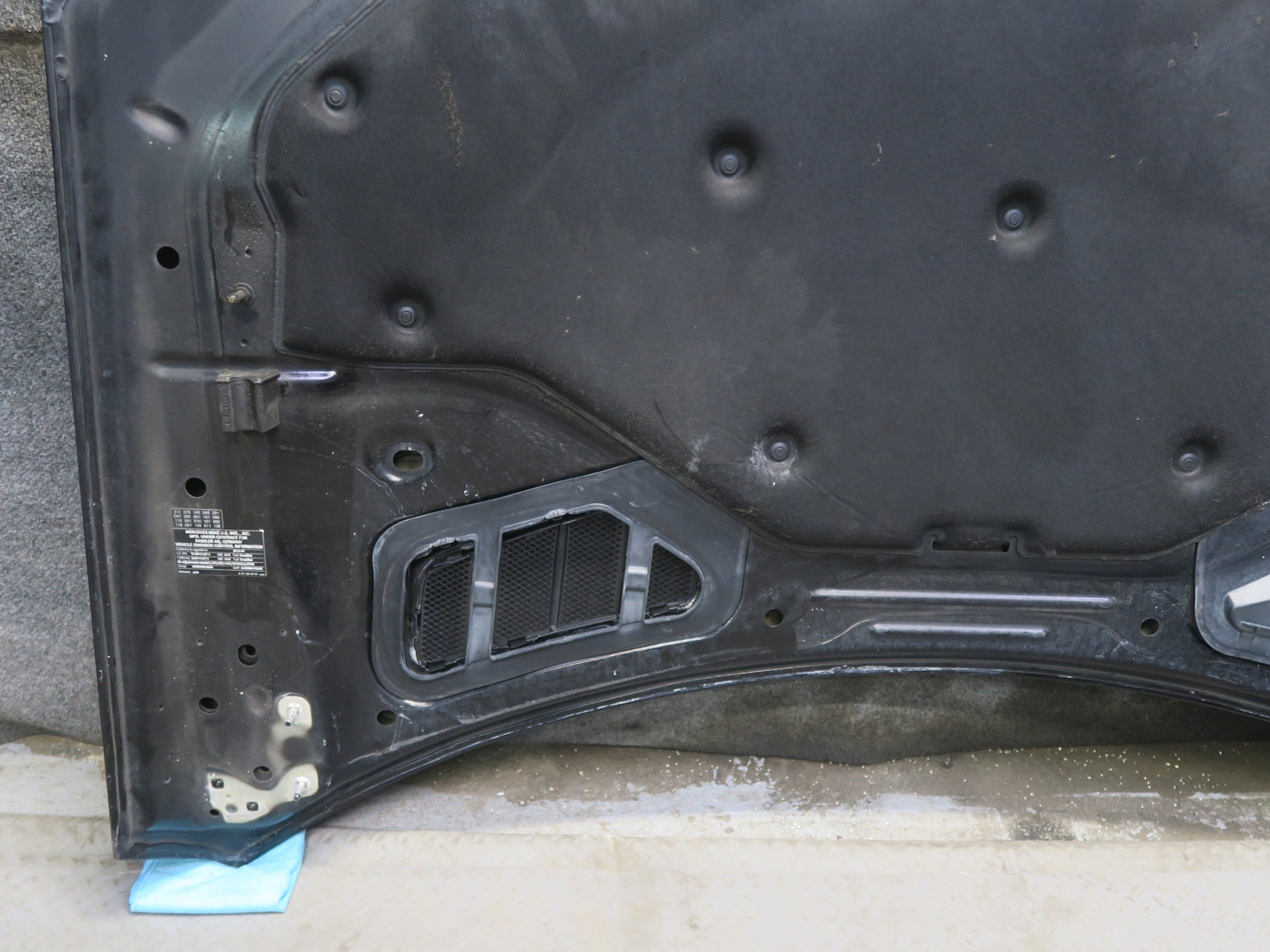 2012-2015 Mercedes W166 Ml-class Front Hood Bonnet Shell Panel Black