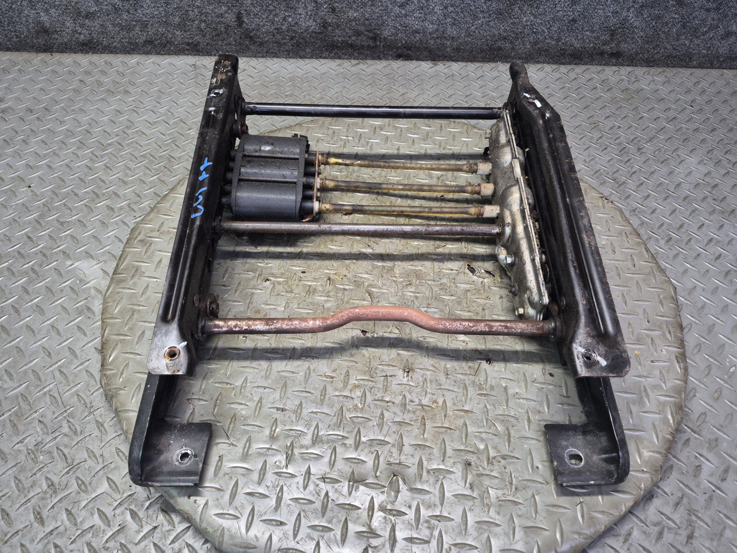 90-96 Chevrolet Corvette C4 Front Right Seat Lower Frame Track Rail w Motors OEM