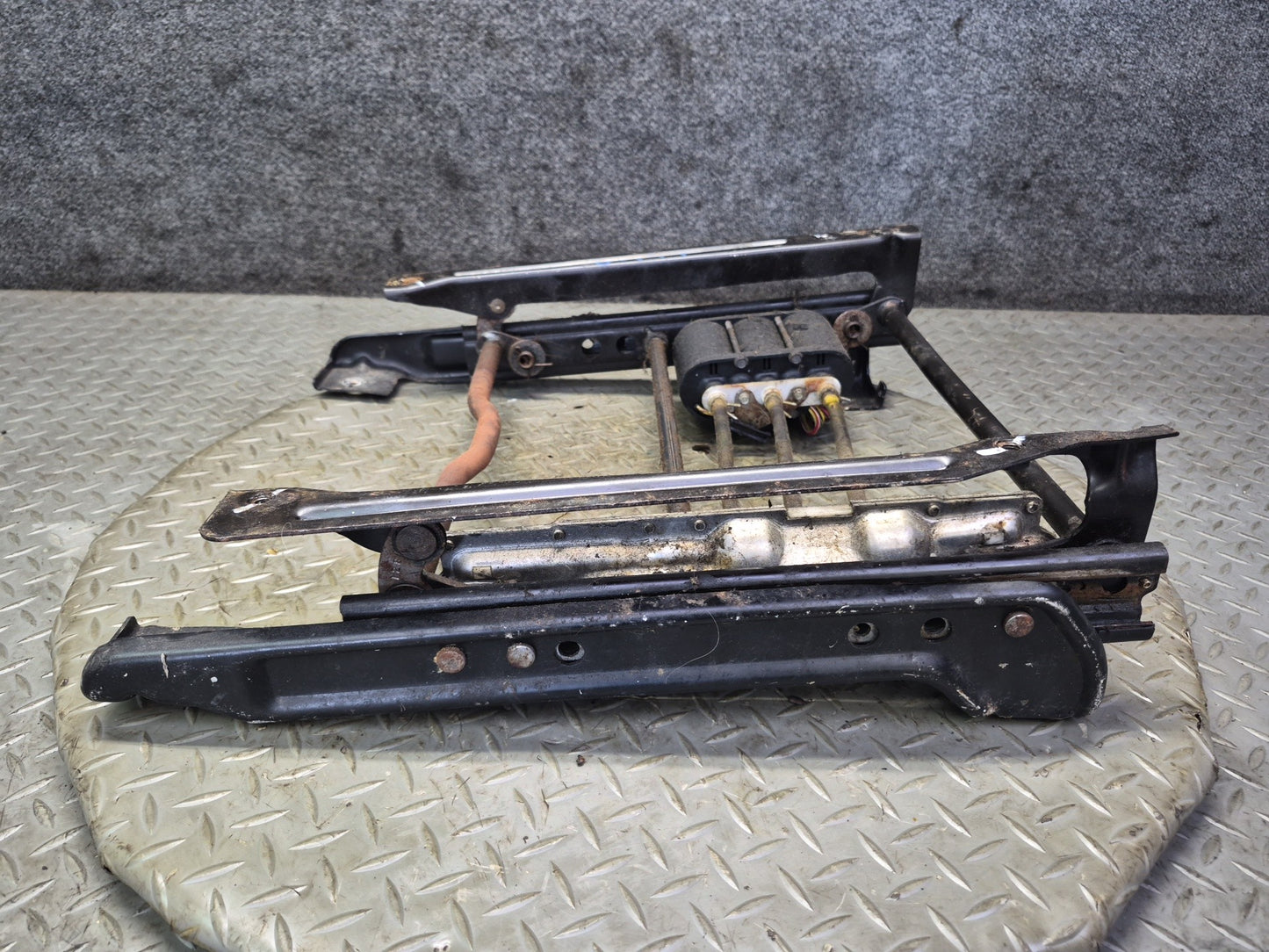 90-96 Chevrolet Corvette C4 Front Right Seat Lower Frame Track Rail w Motors OEM