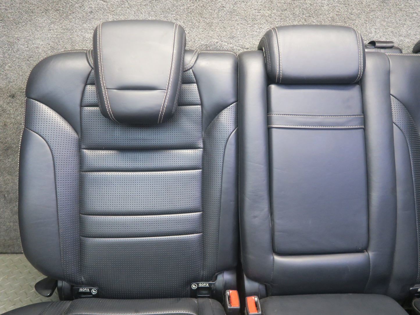 12-15 Mercedes W166 ML AMG Front & Rear Leather Sport Seat Black Anthracite Set