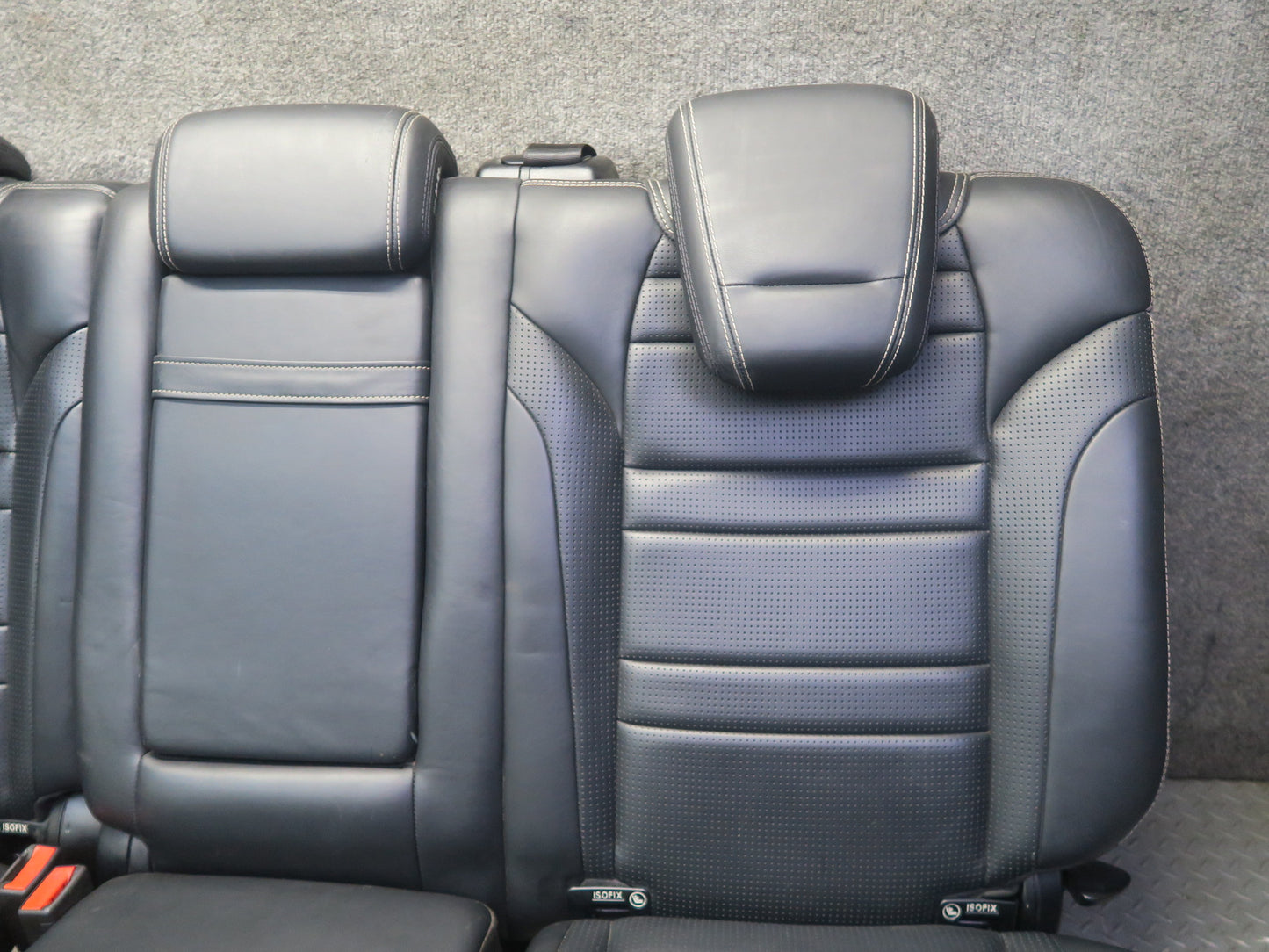 12-15 Mercedes W166 ML AMG Front & Rear Leather Sport Seat Black Anthracite Set