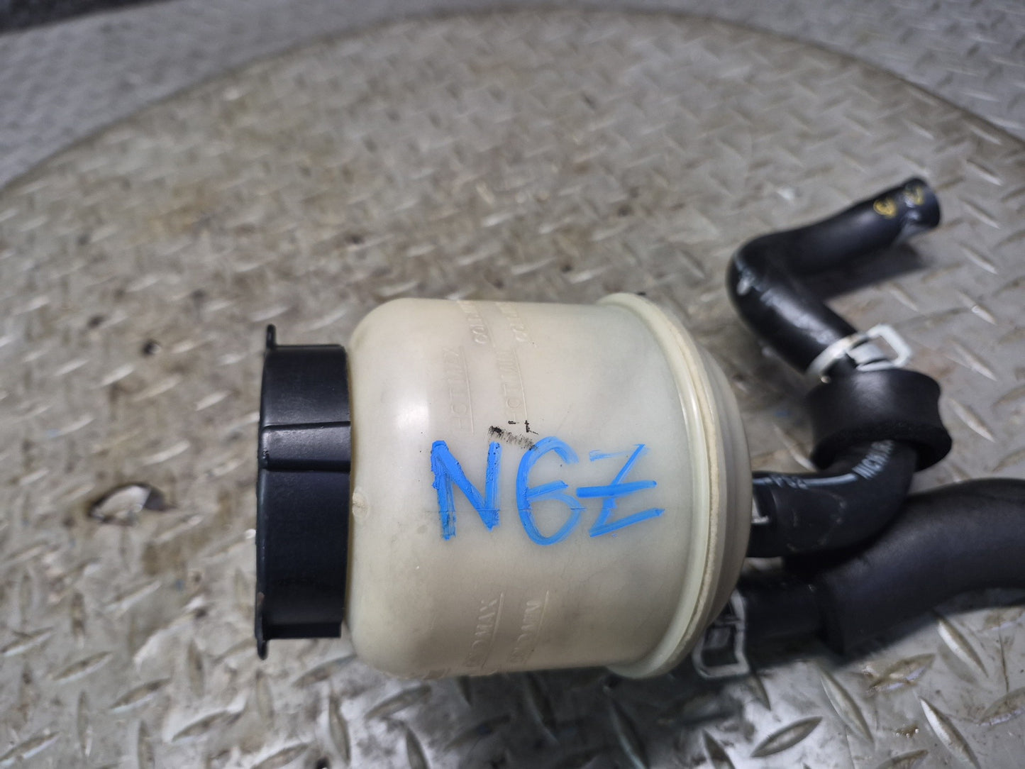 06-07 Nissan 350Z Z33 Convert Power Steering Fluid Reservoir Tank w Hose OEM