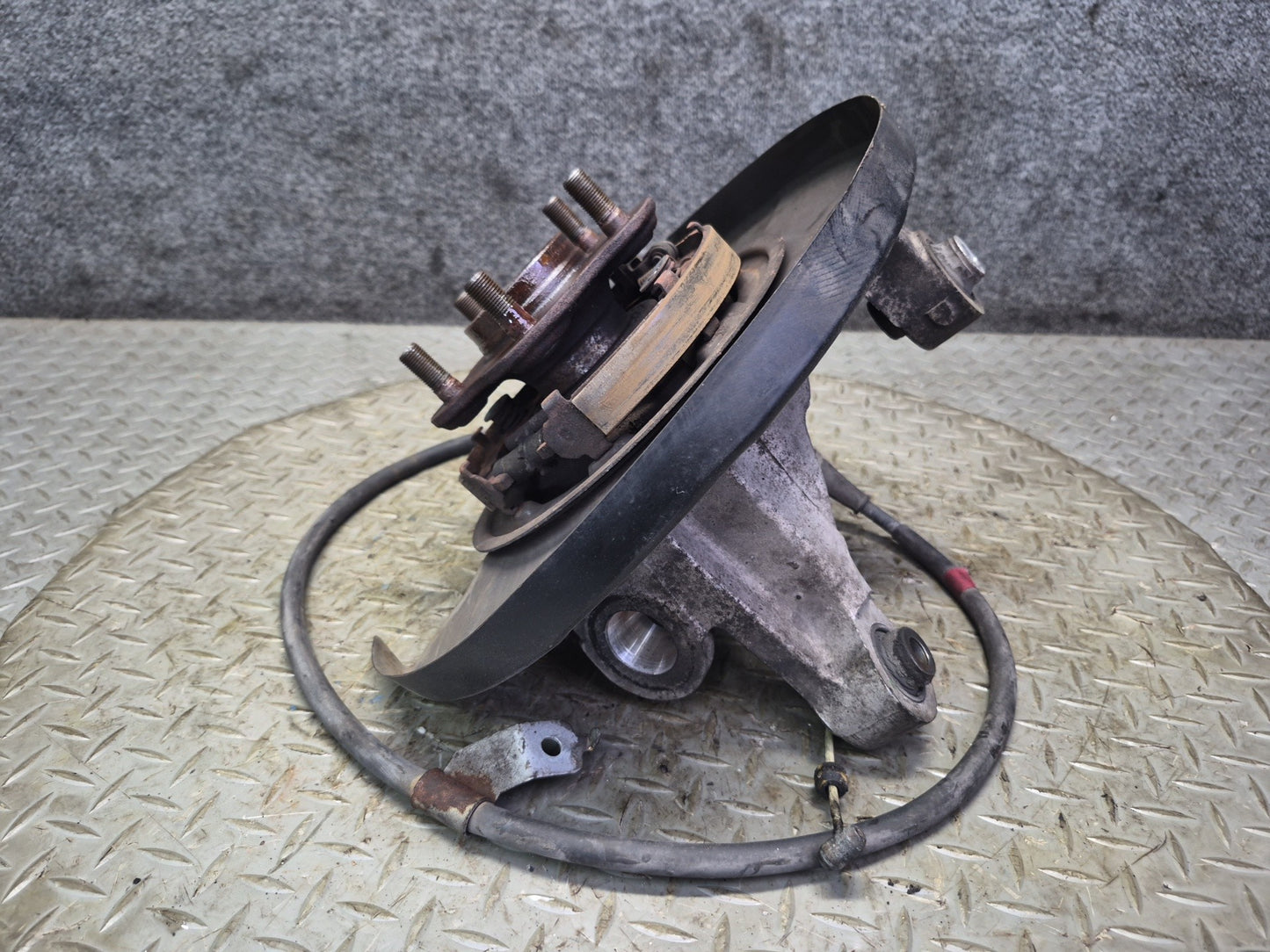 03-09 Nissan Z33 350Z Rear Right Spindle Knuckle Wheel Hub Bearing w Cable OEM