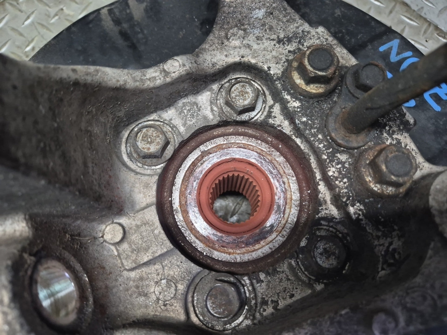 03-09 Nissan Z33 350Z Rear Right Spindle Knuckle Wheel Hub Bearing w Cable OEM