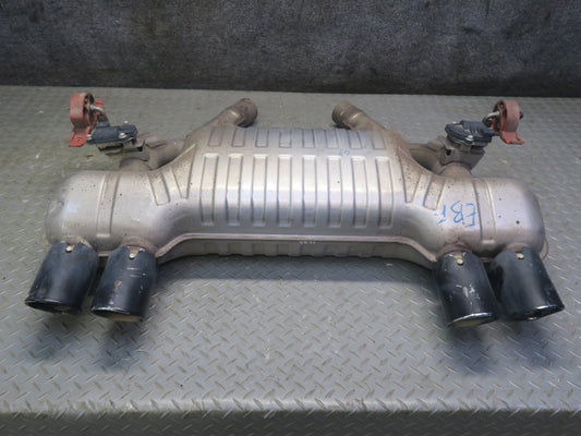2015-2020 BMW F82 F83 M4 Rear Exhaust Muffler w Tips 7850084 Damaged