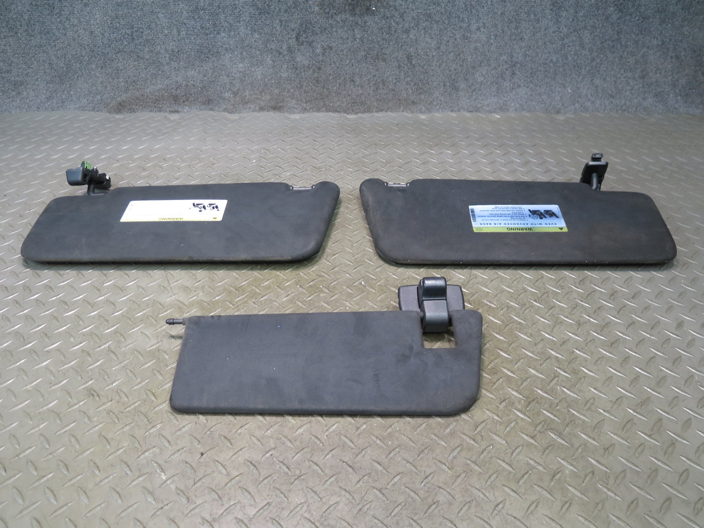 2012-2015 Mercedes X166 W166 Ml-class Front Left & Right Suede Sun Visor Set