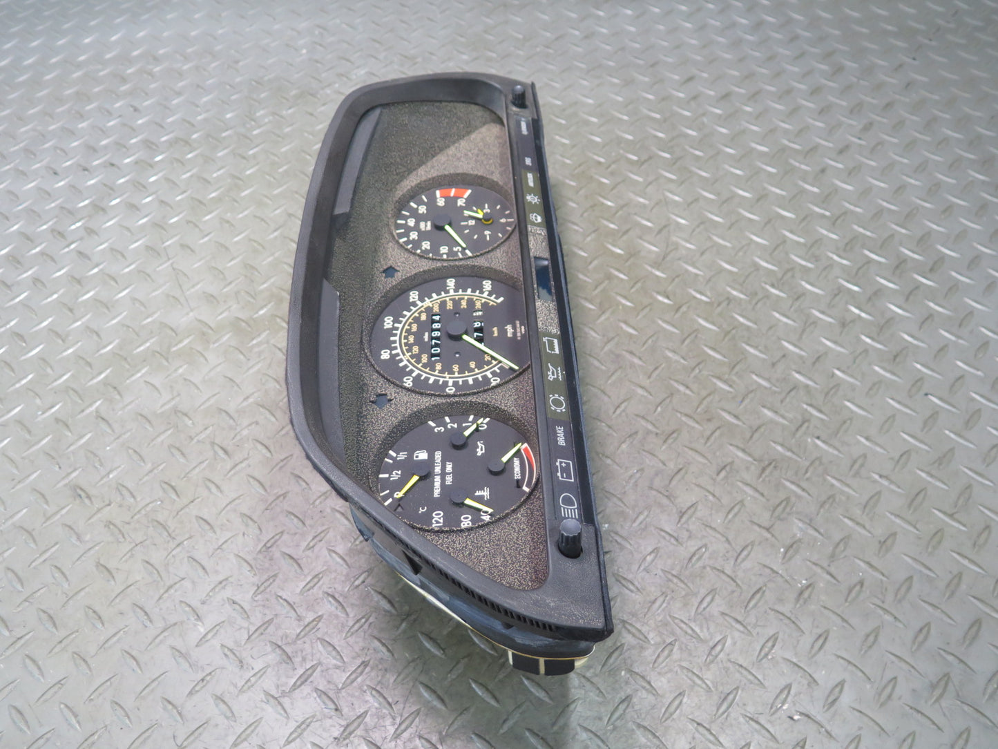 86-88 Mercedes W126 560SEL Instrument Cluster Gauge Speedometer Damaged