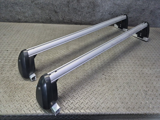 07-15 Audi 4L Q7 Set of 2 Roof Rack Cross Bar 4L0071151A Without Keys OEM