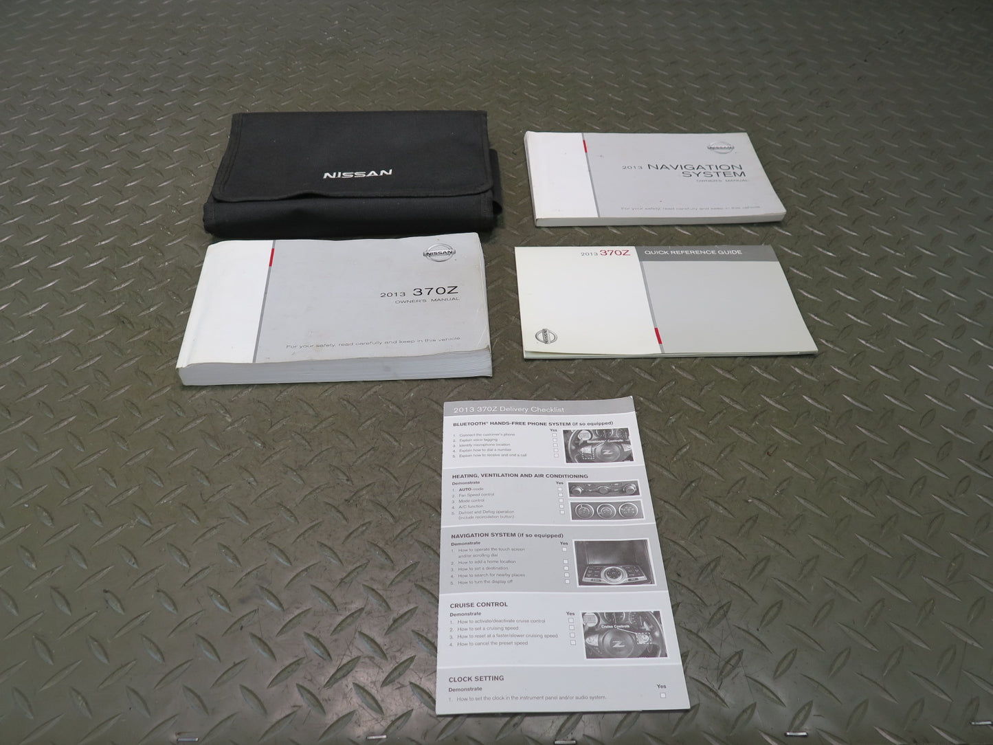 2013 Nissan Z34 370Z Convertible Owners Guide Manual Book Set w Case OEM