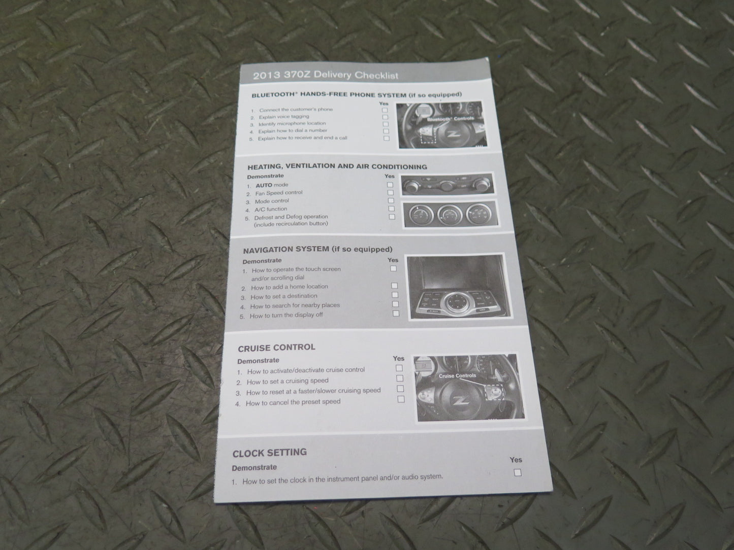 2013 Nissan Z34 370Z Convertible Owners Guide Manual Book Set w Case OEM