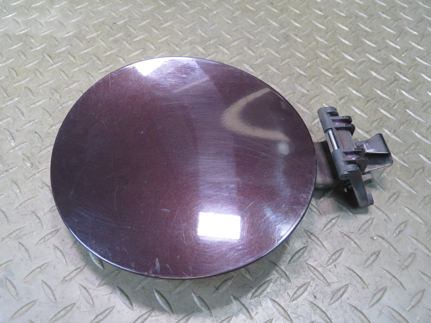 09-20 Nissan Z34 370Z Fuel Tank Filler Door Lid Cover Pearl Black Cherry OEM