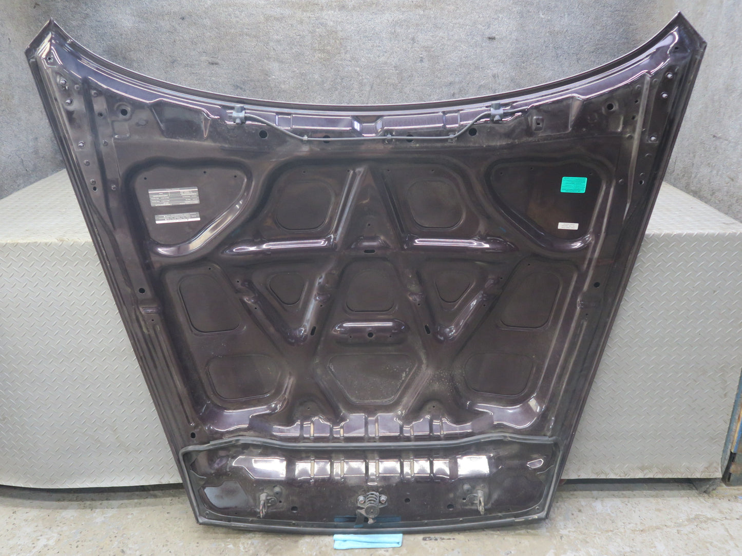 09-20 Nissan Z34 370Z Front Hood Bonnet Shell Panel Cover Black Cherry OEM
