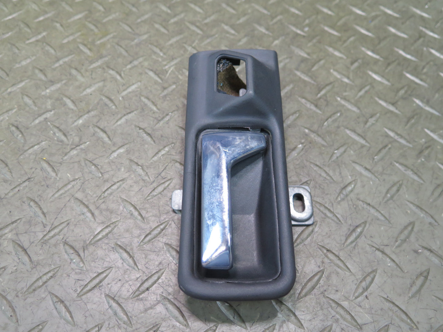 86-91 Mercedes W126 560SEL Rear Right Door Interior Pull Handle w Trim Damaged