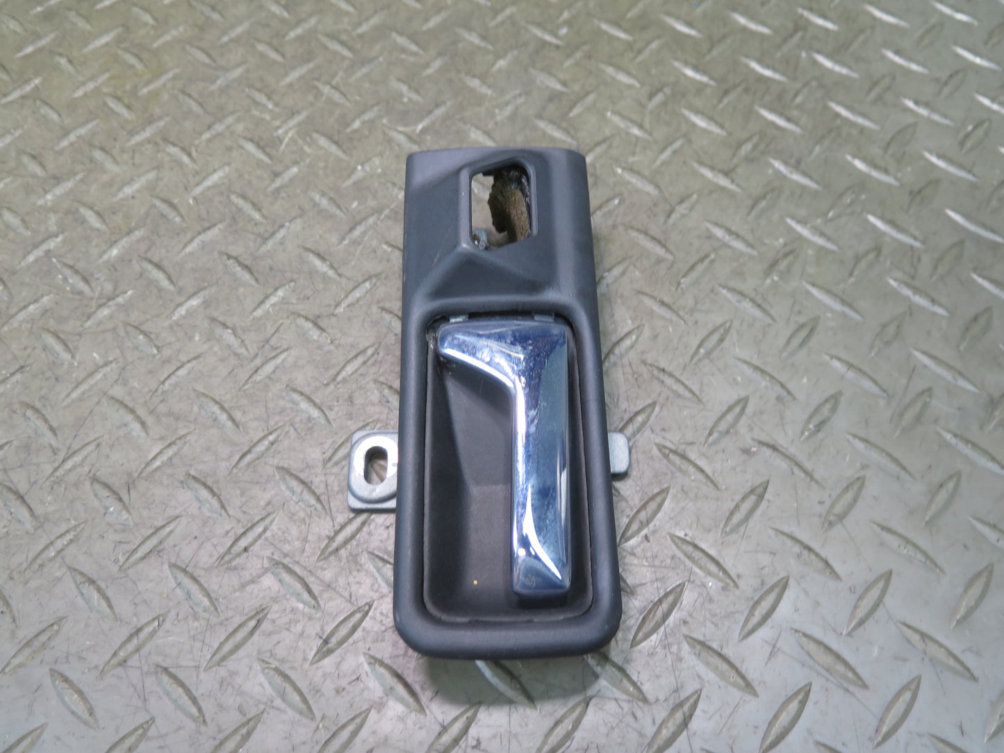 86-91 Mercedes W126 560SEL Rear Left Door Interior Pull Handle w Trim Damaged