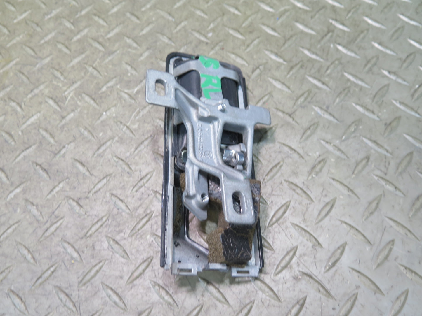 86-91 Mercedes W126 560SEL Rear Left Door Interior Pull Handle w Trim Damaged