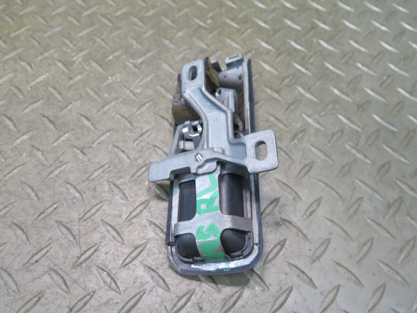 86-91 Mercedes W126 560SEL Rear Left Door Interior Pull Handle w Trim Damaged