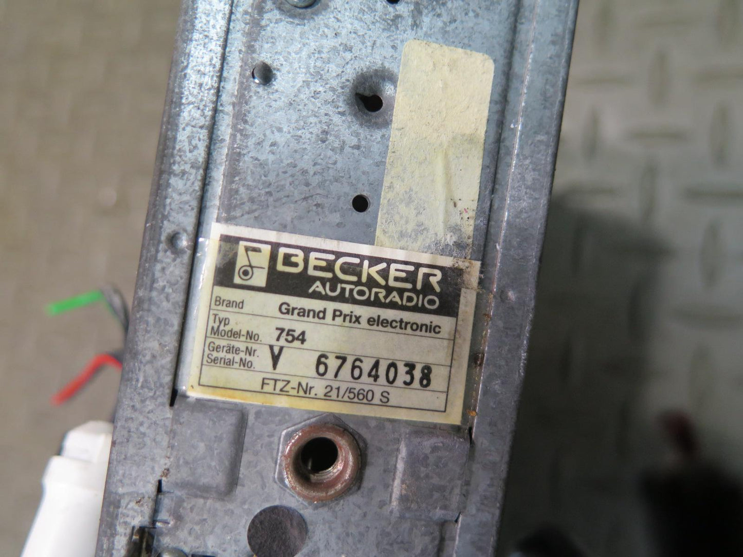 1987 Mercedes W126 560SEL Becker Grand Prix 754 Radio Audio Cassette Player OEM