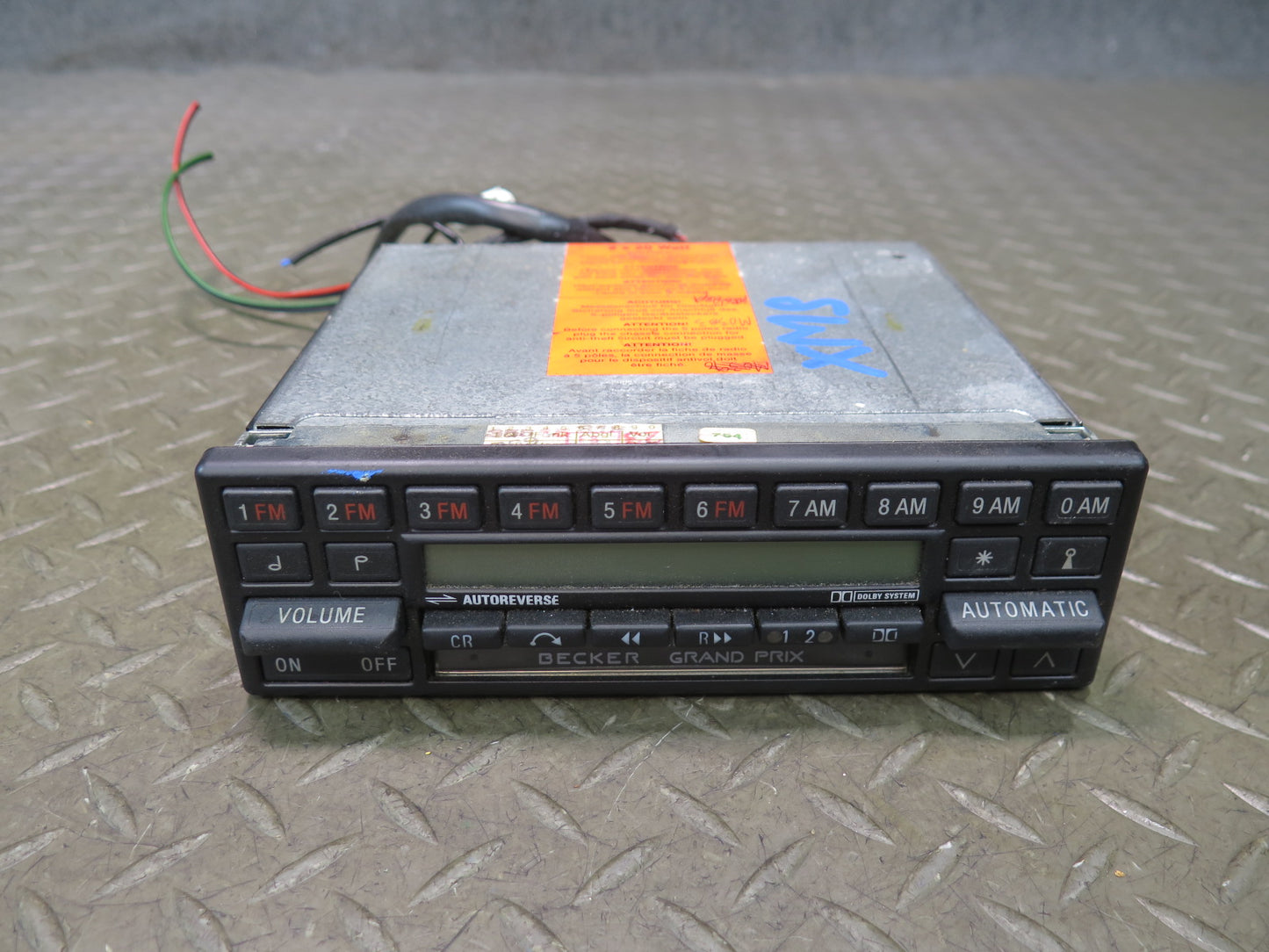 1987 Mercedes W126 560SEL Becker Grand Prix 754 Radio Audio Cassette Player OEM