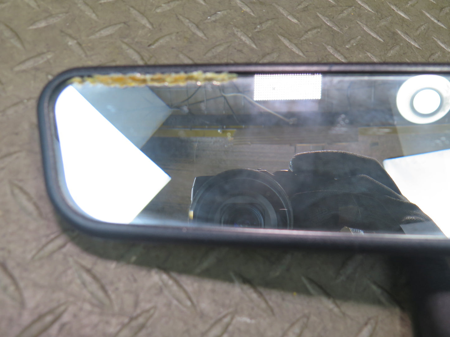 86-91 Mercedes W126 560SEL Manual Dimming Interior Rear View Mirror Damaged