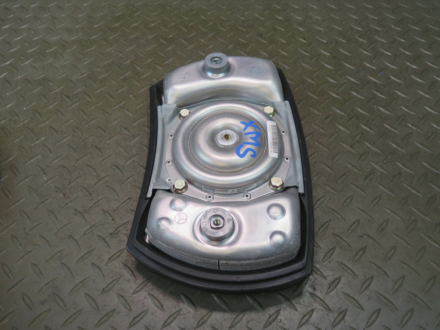 86-91 MERCEDES W126 560SEL FRONT LEFT DRIVER SIDE STEERING WHEEL SRS AIRBAG W/ CONTROL MODULE SET OEM