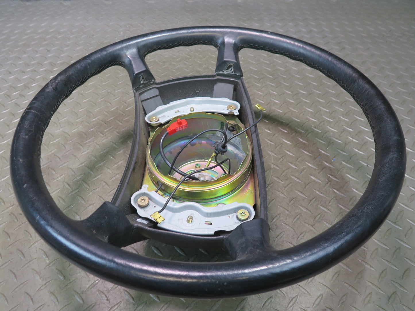 86-91 Mercedes W126 560SEL 560SEC Leather Steering Black OEM