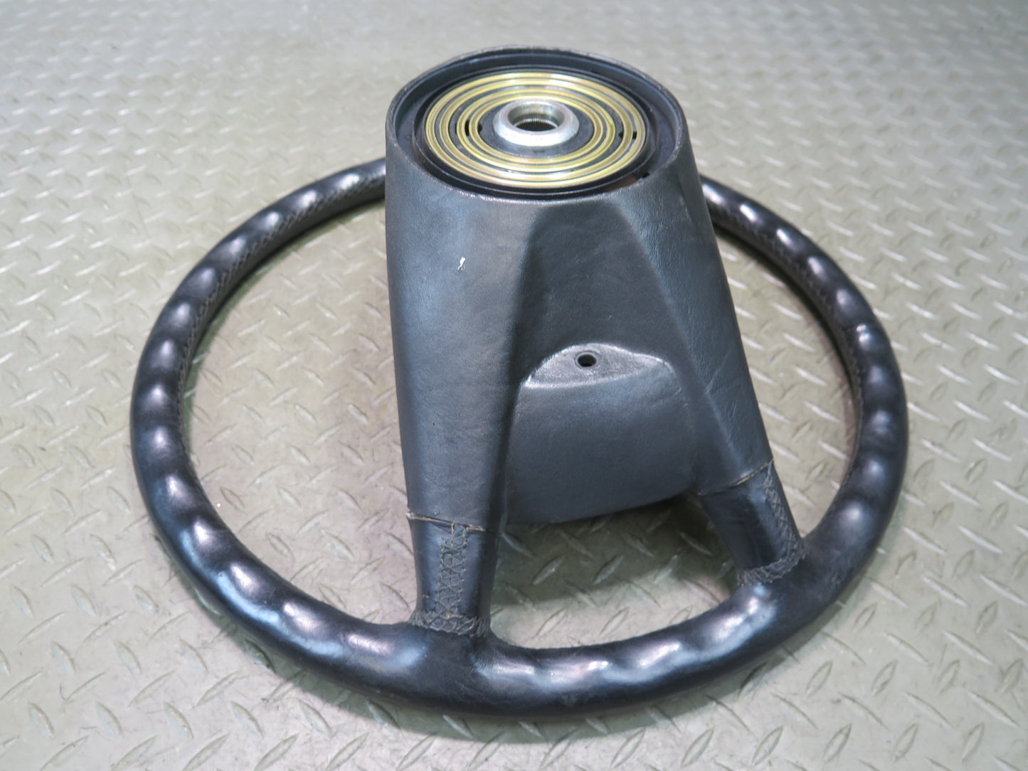 86-91 Mercedes W126 560SEL 560SEC Leather Steering Black OEM