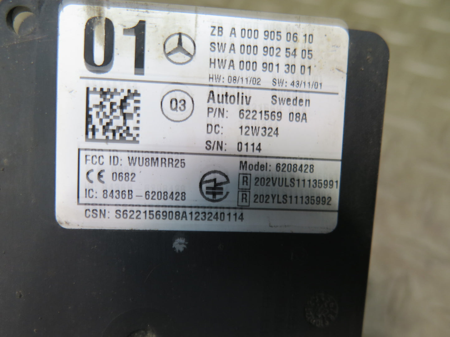 2012-2015 Mercedes X166 W166 ML Rear Blind Spot Assist Radar Sensor Set of 2