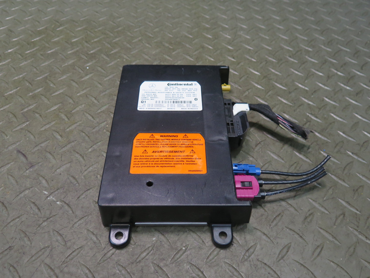 2012-2015 Mercedes X166 W166 Ml-class Communication Voice Control Module Unit