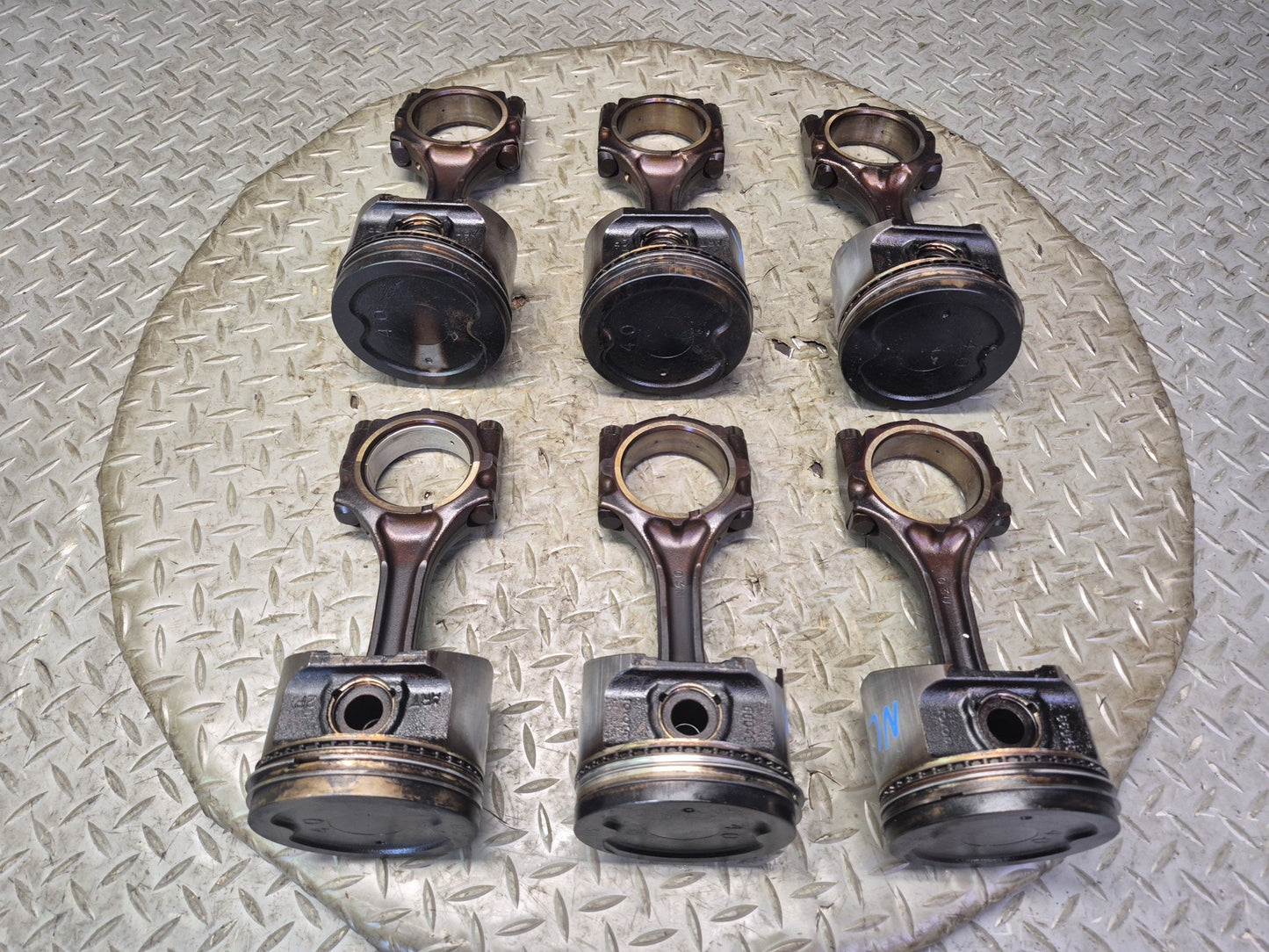1996-1997 Lexus FZJ80L LX450 4.5L 1FZFE Engine Piston Connecting Rod Set of 6