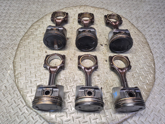1996-1997 Lexus FZJ80L LX450 4.5L 1FZFE Engine Piston Connecting Rod Set of 6
