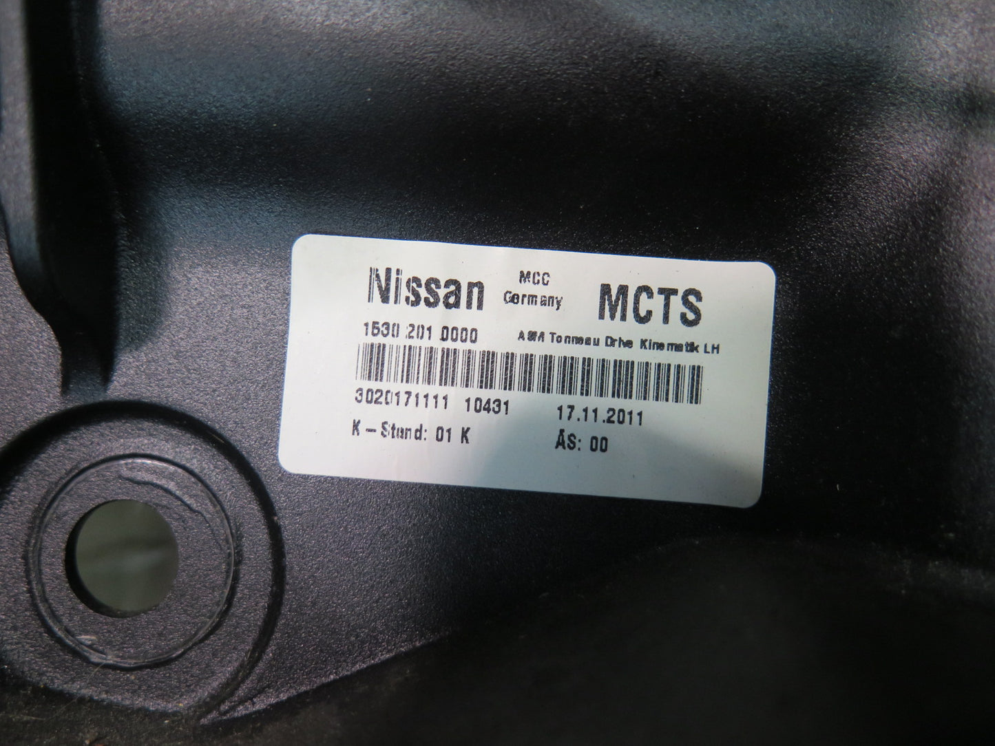 10-19 Nissan 370Z Z34 Convertible Set of 2 Rear Left & Right TOP Roof Hinge OEM