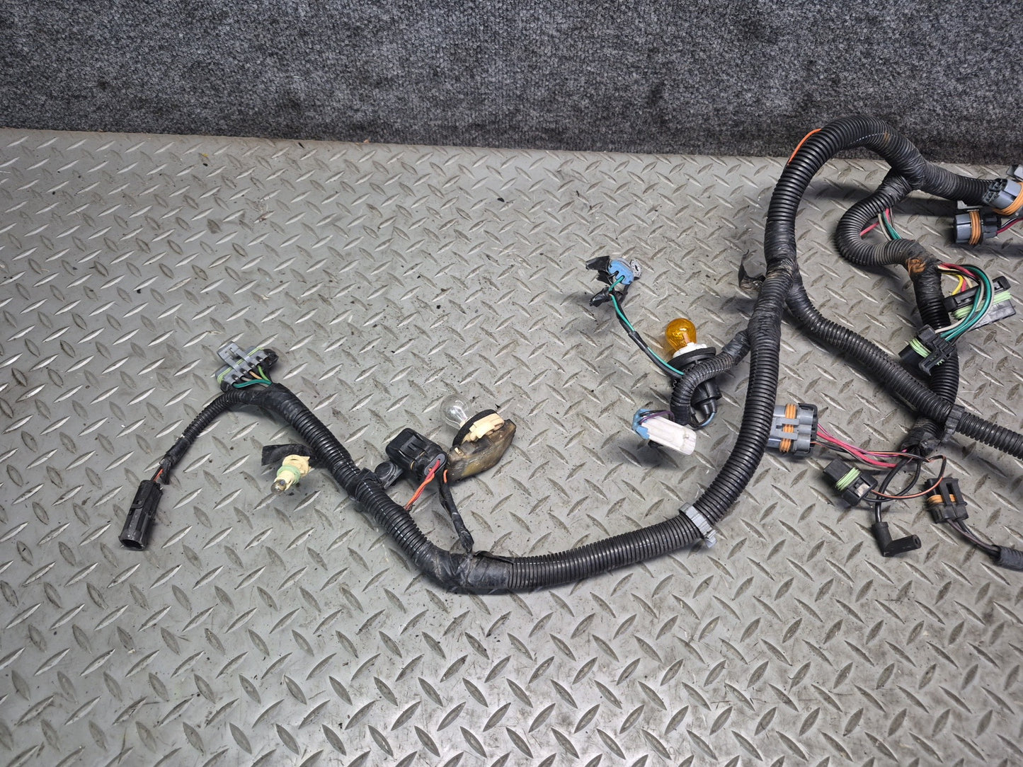 1992 Chevrolet Corvette C4 Front Bumper Headlight Lamp Wire Wiring Harness OEM