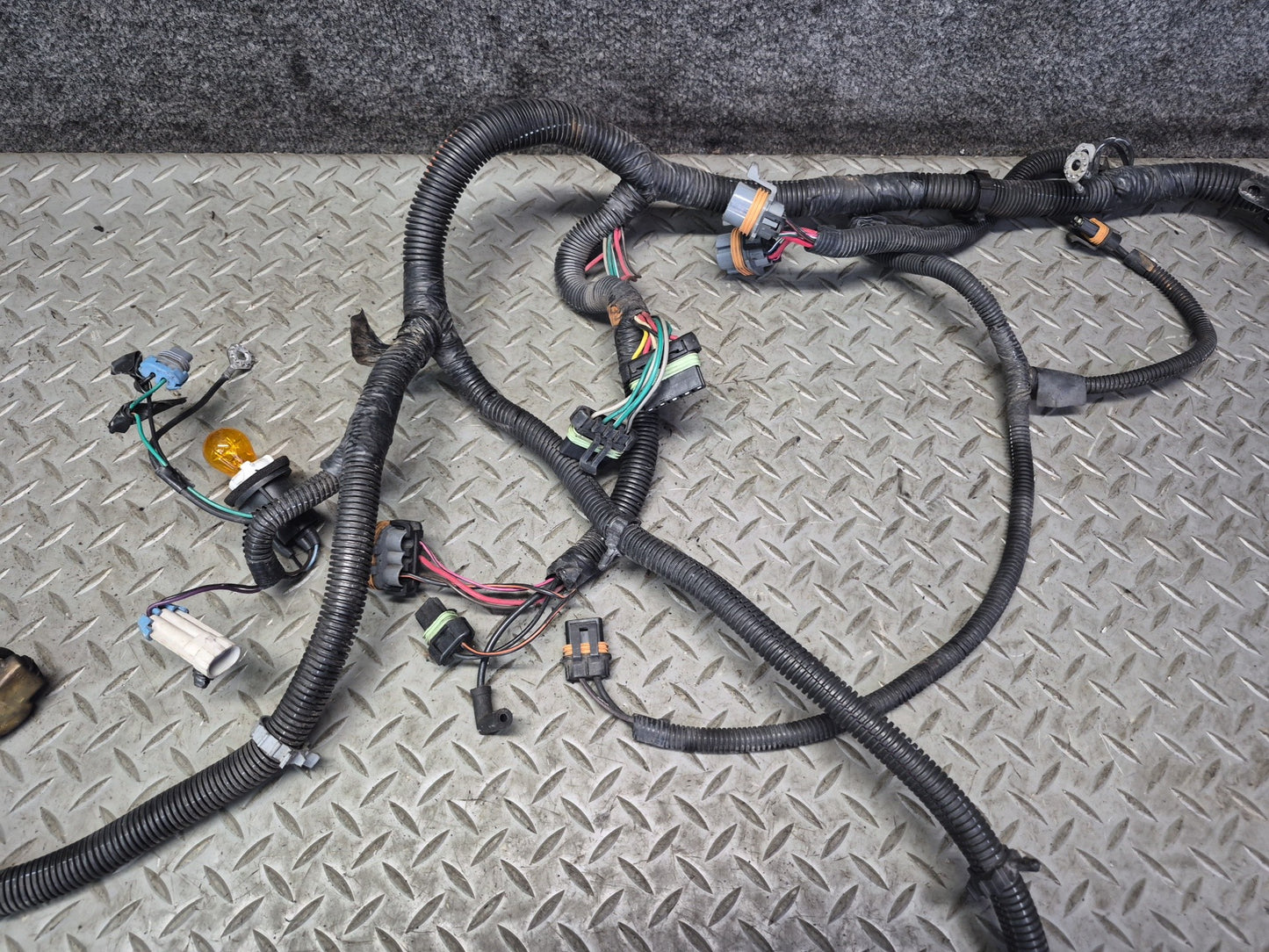 1992 Chevrolet Corvette C4 Front Bumper Headlight Lamp Wire Wiring Harness OEM