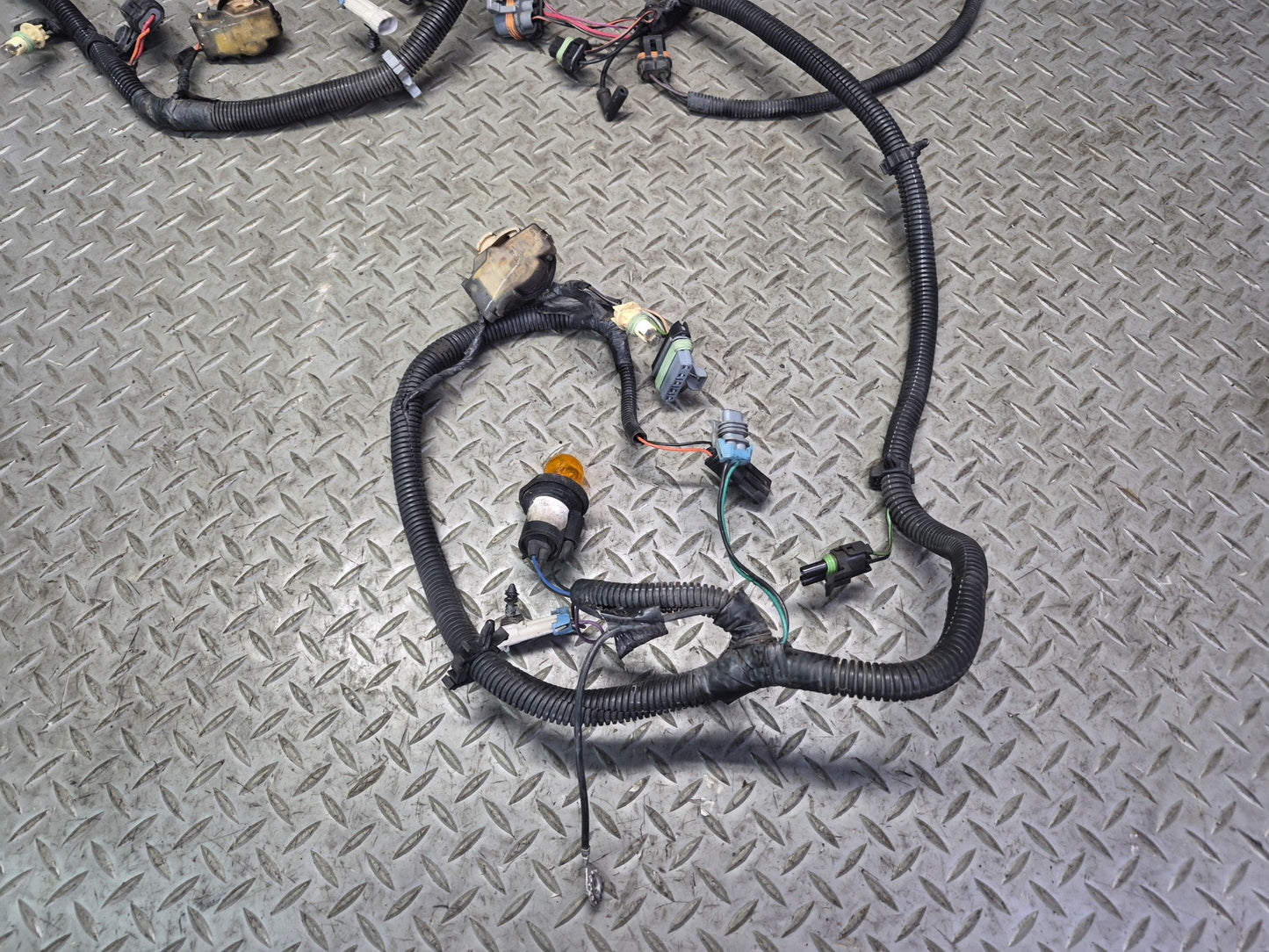1992 Chevrolet Corvette C4 Front Bumper Headlight Lamp Wire Wiring Harness OEM