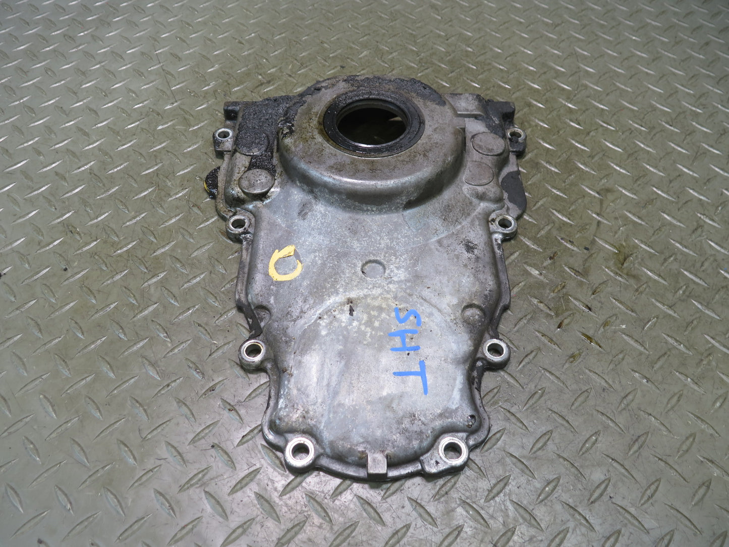 2003-2007 Hummer H2 6.0L Front Engine Motor Timing Plate Cover 12556623