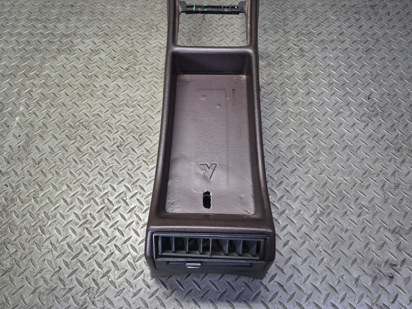 86-91 Mercedes W126 560SEL Center Console Trim Cover Panel Brasil Damaged